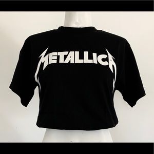 Metallica crop top
